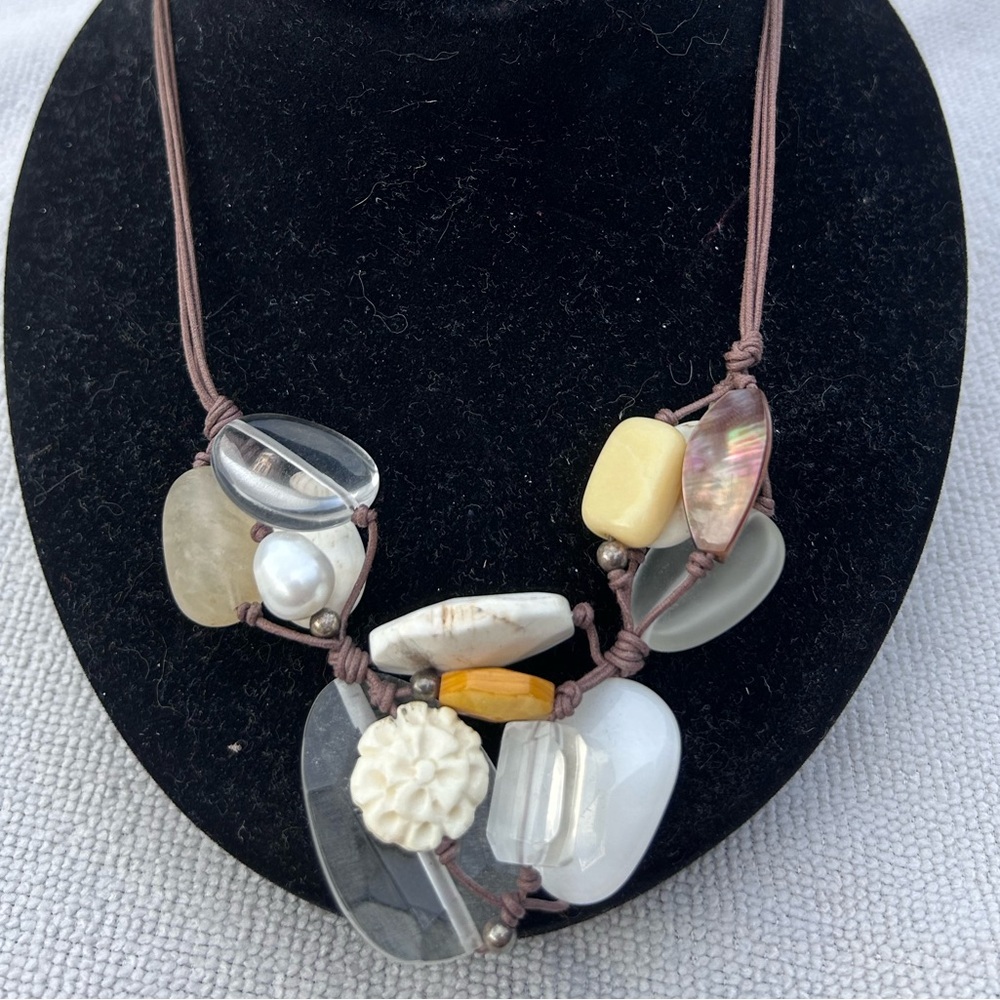 N2201 Silpada Chunky Multicolor Stone Necklace